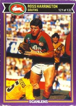 1987 Scanlens Rugby League #121 Ross Harrington Front